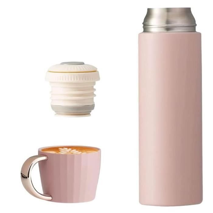 Bouteille isotherme - Acier inoxydable - 500 ml - tanche - Tasse intgre - Camping poudre de su lgre poudre de su lgre GOURDE