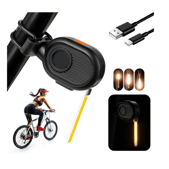 Lampe Vélo 2-en-1 – 3 Modes D'éclairage, Pour Conduite De Nuit (neuve)