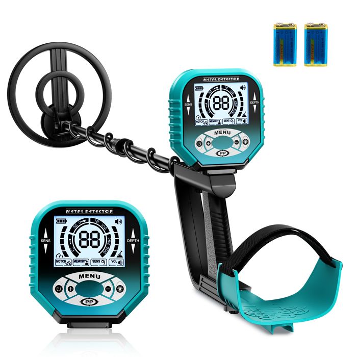 Détecteur De Métaux Enfants, Détecteur De Haute Précision Métaux Réglable Avec écran LCD, Bobine étanche IP68, Détecteur De Métaux Or Avec Pelle Râteau Et Tamis Et Sac De Transport Pour Enfants