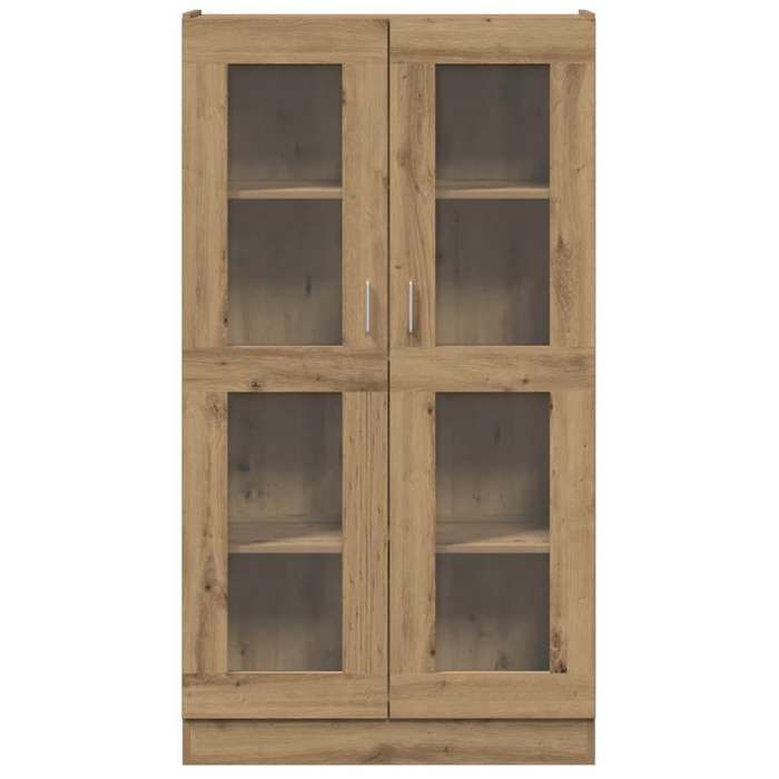 Buffet haut chêne artisanal - WIENS - 82 5x30 5x150 cm - Bois dingénierie - Brun - 60 kg capacité - Facile à nettoyer