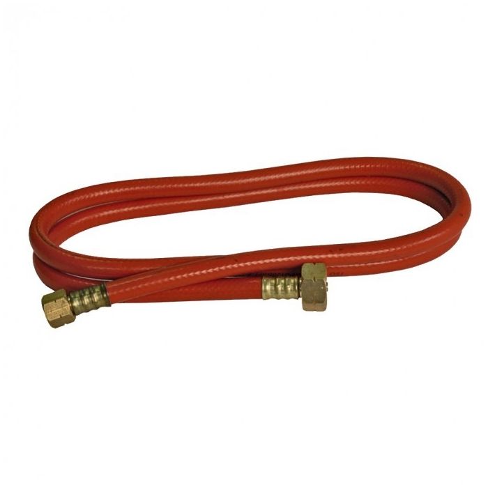 Tuyau renforcé pour brûleurs à gaz - DEDRA - 5 m - Embout cuivre - Pression max. 10 bar - Filetage G 3/8 LH