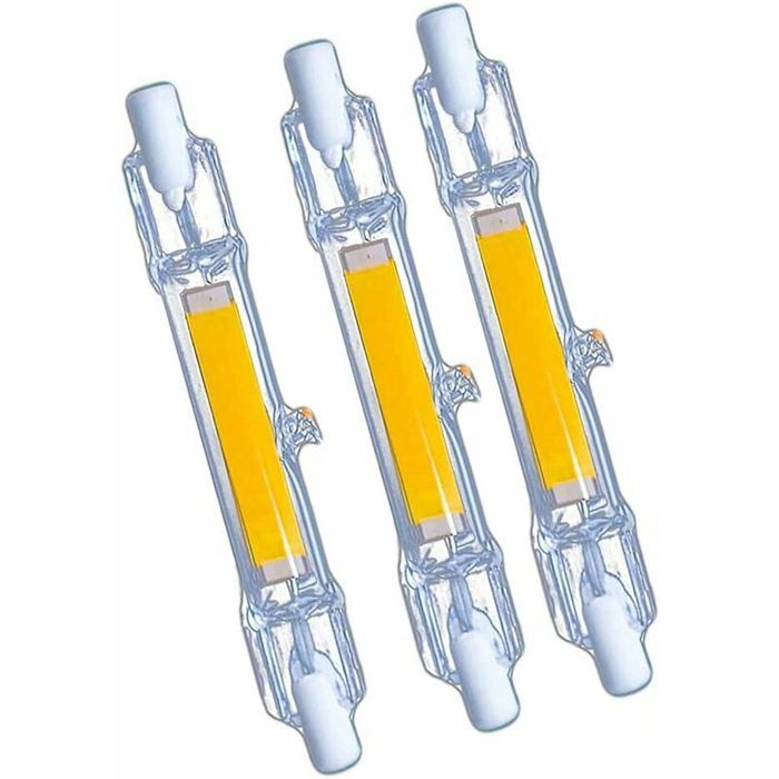 3pcs Ampoules LED – HAWUJ – R7s 118mm (3000 lm 4000K A++) – Lumière naturelle – pour projecteur salon et jardin 3pcs Ampoules LED – HAWUJ – R7s 118mm (3000 lm 4000K A++) – Lumière naturelle – pour projecteur salon et jardin