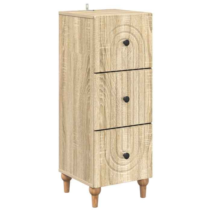 Elégance - Chic Commode moderne salon-séjour - Armoire à tiroirs - 33x34 5x90cm - Bois dingénierie_0932923