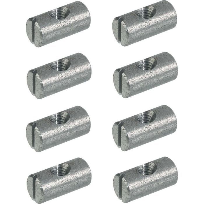 8x écrous cylindriques M6 acier assemblage meuble longueur 14 mm lit bébé berceau table armoire étagère 8x écrous cylindriques M6 acier assemblage meuble longueur 14 mm lit bébé berceau table armoire étagère