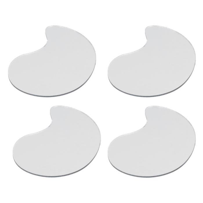 Buachois Lune Autocollant Mural En Acrylique Argent - Autocollants Miroir Suspendus Décoration Cristal
