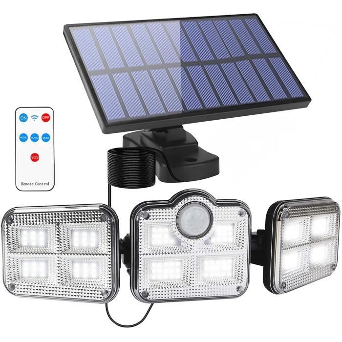 Projecteur solaire de jardin 3 têtes  Équipement extérieur - Vive l'elevage