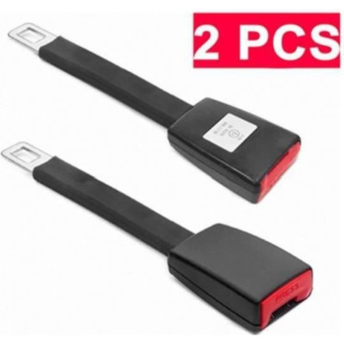 Extension Rallonge de Ceinture de Sécurité E11 certifié (2 pièce)Universal Auto Voiture de Sécurité Extender - 25cm