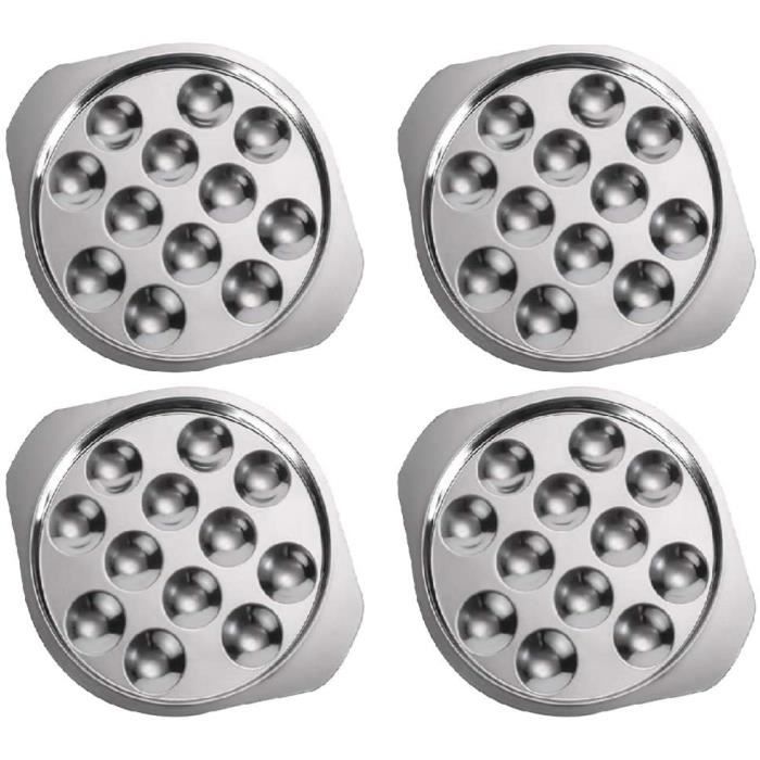2 Supports à Louche Iplusmile Inox - Pour Huîtres Et Sauces - 12.4x8cm - Élégant Et Pratique