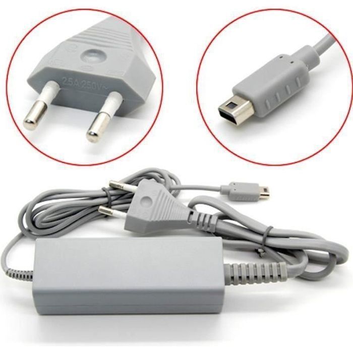 Adaptateur Secteur Nintendo Wii U Filaire Chargeur