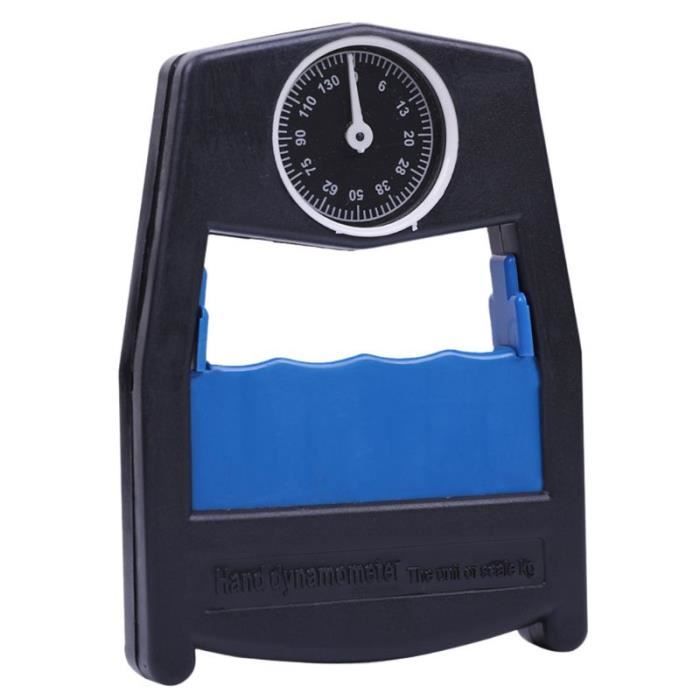 Dynamomètre à Main Électronique - Mesure Force 265lbs - Fitness, Rééducation - Bleu