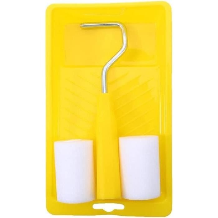 Kit De Peinture Complet - Rouleau, Pinceau, Bac, Grille - Pour Intérieur/extérieur - Neuf