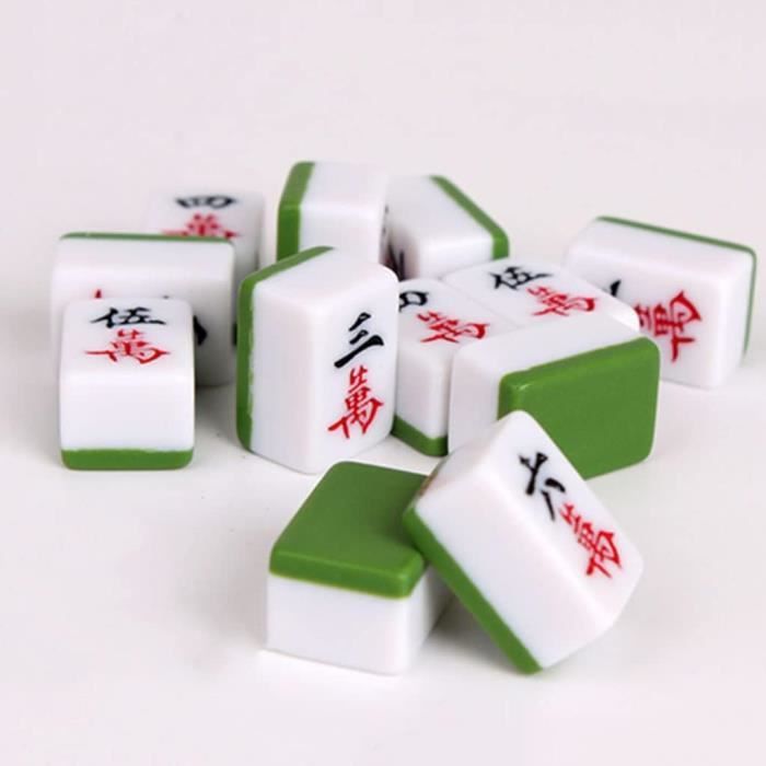 Baoblaze Ensemble Mini Mahjong Voyage Rose - 144 Tuiles Jeu Chinois Portable Pour Adultes Et Enfants