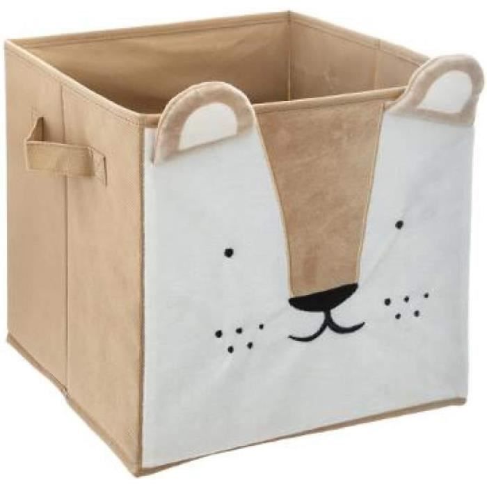 BIECO Boîte de Rangement pour Enfant - Motif Cerfs - Environ 36 l - Pliable - Bac Rangement Enfant pour