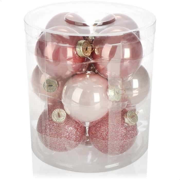 Boules De Noël En Verre Soufflé à La Bouche – Lot De 12, Diamètre 6 Cm, Couleurs Classiques Antiques, Décoration Sapin Traditionnelle - 9