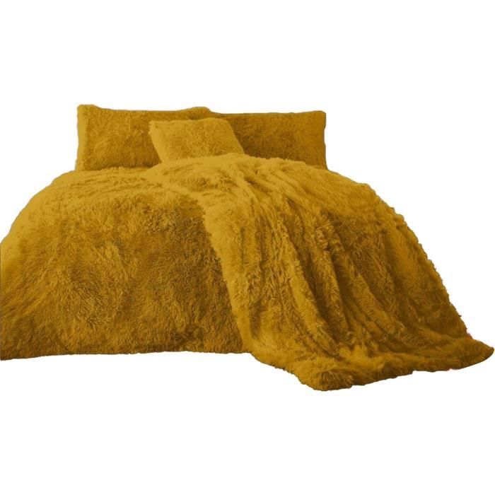 Housse De Couette 220X240Cm + 2 Taies D'Oreiller 65X65Cm Polaire Sherpa