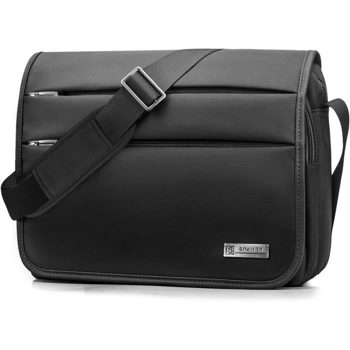 LOSMILE Sac à bandoulière Vintage Homme en Toile pour Travail, fac, Voyage, Sport Millésime