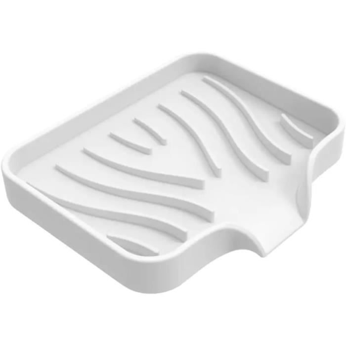 Lot De 4 Porte-Savons En Silicone Avec Drain - Support Savon Salle De Bain Cuisine - Antidérapant, Lavable