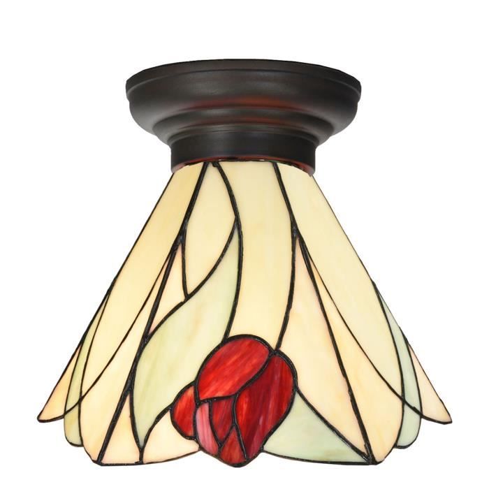 Coloured By Art - Tiffany Lampe - Lampe de plafond Tulip