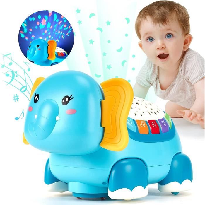 Jouet Rampant Bébé Éléphant Musical Lumineux – Pour Les Petits