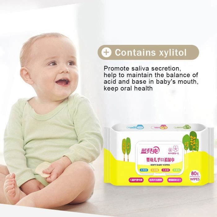 Les Fournitures De Nettoyage Lingettes Pour Bebe Sans Parfum Humide Lingettes Sans Alcool 80 Lingettes Humides Par Paquet 30ml 9 Achat Vente Lingettes Bebe Soldes Cdiscount