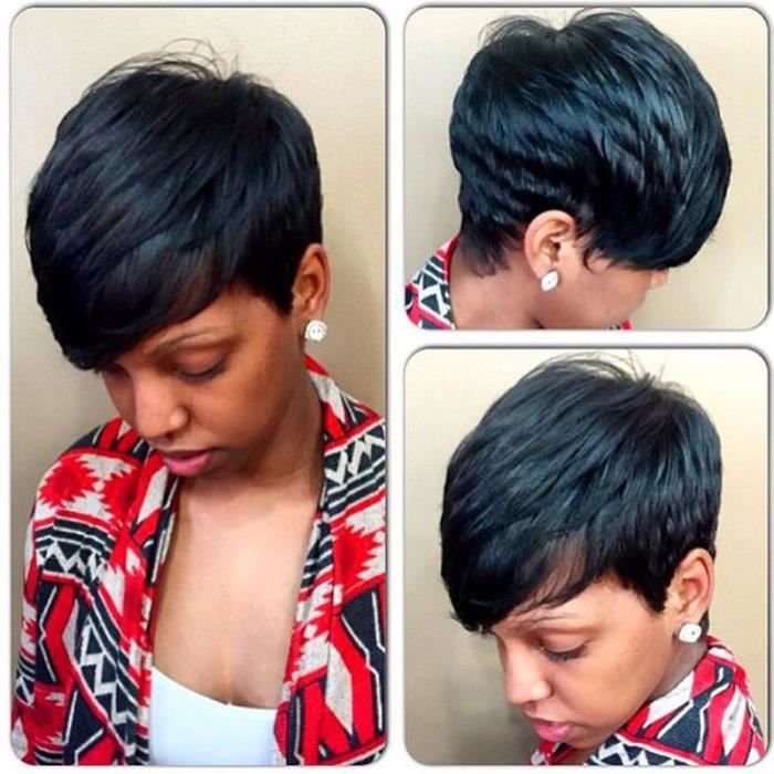 perruque cheveux naturel coupe courte