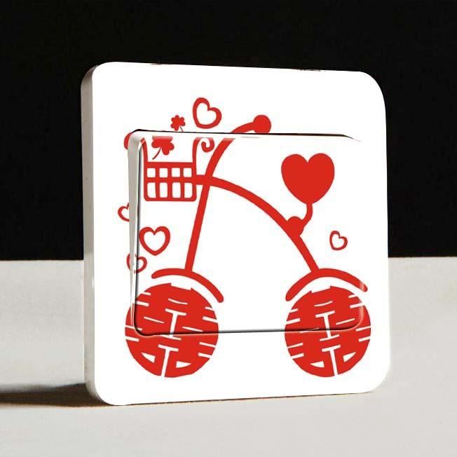 Autocollant Humour Interrupteur Jour/Nuit - Sticker Vinyle PVC Oracal, Décoration Prise, Fabrication Française