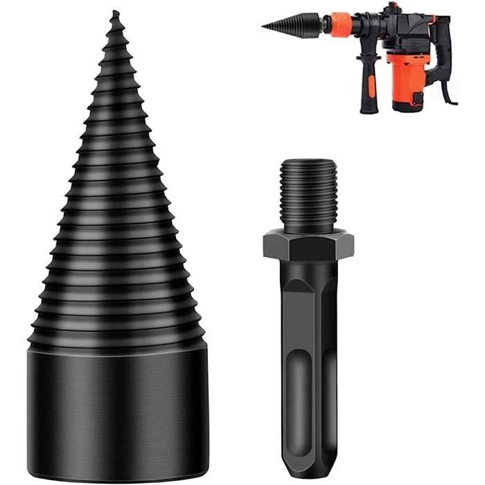 Foret Fendeur à Bois 32mm - Pour Perceuse Électrique, Acier Carbone, Longueur 140mm