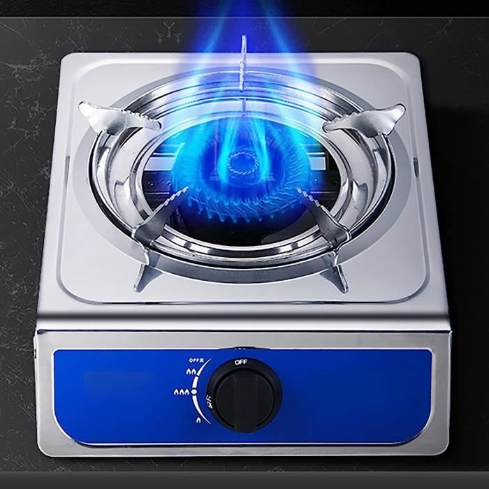 Tables De Cuisson À Gaz Plaque De Cuisson À Gaz En Verre Trempé Noir 7