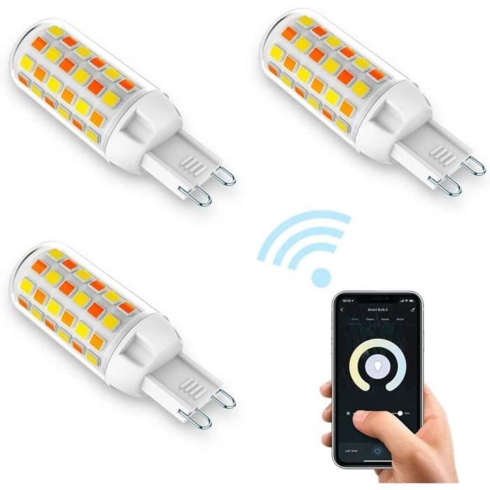 G9 Smart Bulb, Ampoule Connectée Alexa, Ampoule Led G9 Compatible Wifi