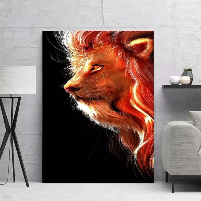 Tableau Encadré Petit Osée 11:10 Lion Rugissant Bible Verset Art Decoration De La Maison Cadre Bible Christianisme Chretien Jesus Asf