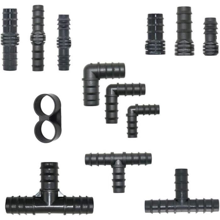 8 Pièces Double Connecteur De Tuyau, 1/2 Pouce Double Fiche