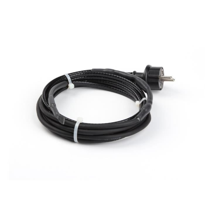 câble chauffant antigel 2M avec thermostat, câble antigel pour tuyaux