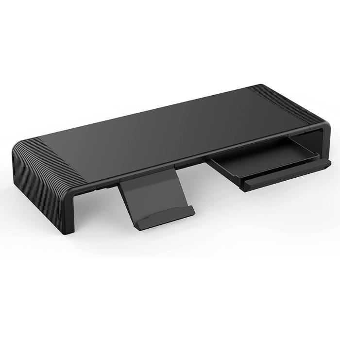Support Écran PC Acrylique - Rehausseur De Bureau Stable Pour Moniteur Et Ordinateur Portable, Design Minimaliste - 3