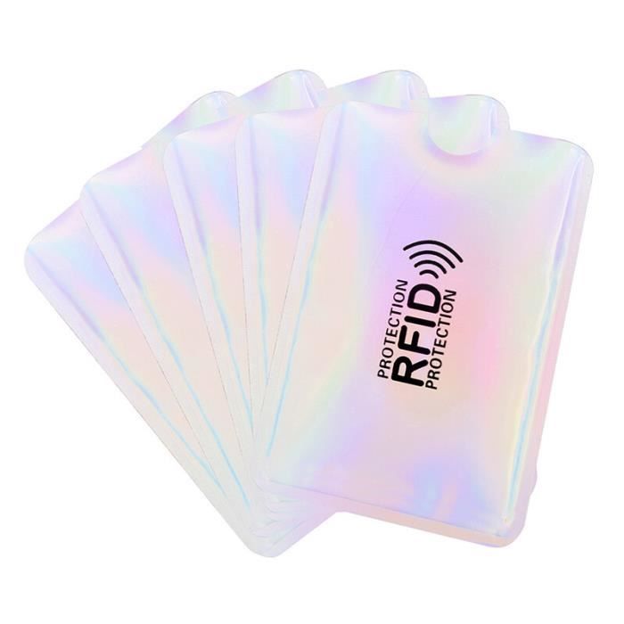 Etuis de protection RFID pour carte - lot de 5