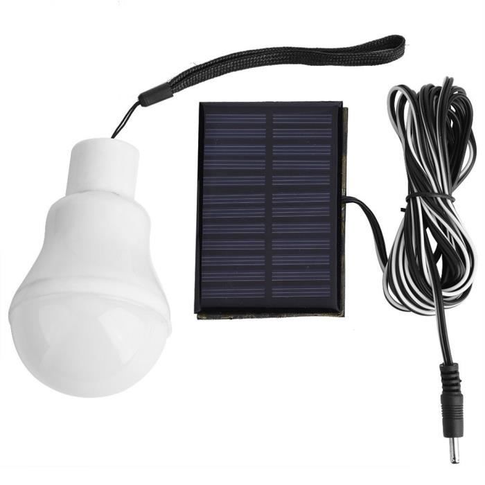 Lampadaire extérieur,Ampoule LED solaire 15W 300lm, lampe solaire