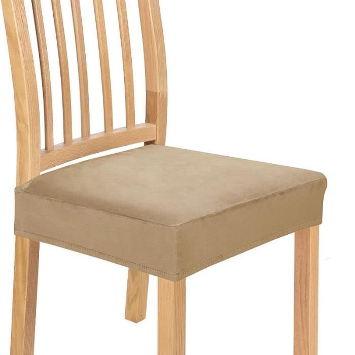 Housse De Chaise De Bureau - 2pcs - Noir - Anti-Poussière Et Antidérapante - Pour Siège De Bureau Ou Cuisine