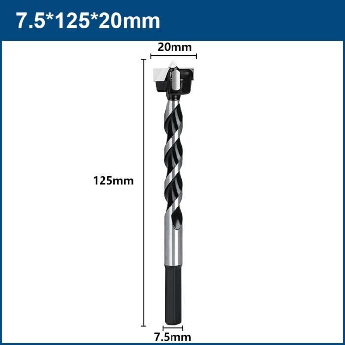 Foret Forstner 40 Mm Professionnel – Mèche à Bois Carbure Tige Hexagonale, Trou Propre Et Précis