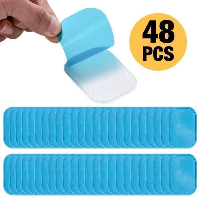 Lot De 60 Pads De Gel De Rechange Pour Électrostimulateur - Taille 6x4 Cm - Compatible Ceinture Abdominale, EMS