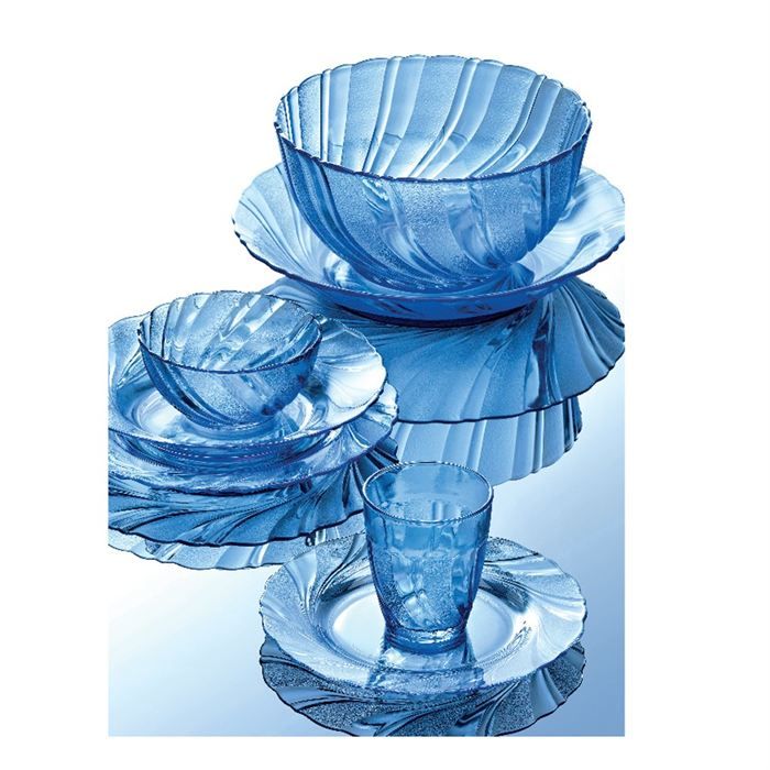 Купить посуду стекло недорого. Luminarc Duralex синий. Столовый набор Duralex "beau Rivage Marine". Посуда Люминарк стеклянная синяя. Стеклянная Люминарк стеклянная посуда.