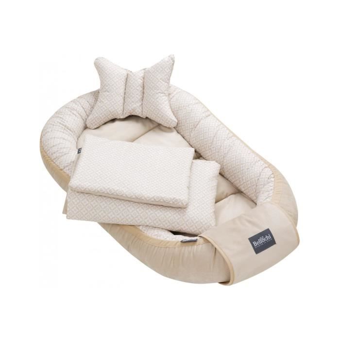 Bellochi Kit Nids Bebe 5 Pieces Reducteur De Lit Bebe Une Couverture De Bebe Cale Tete Bebe Un Oreiller Plat Lux Cdiscount Puericulture Eveil Bebe