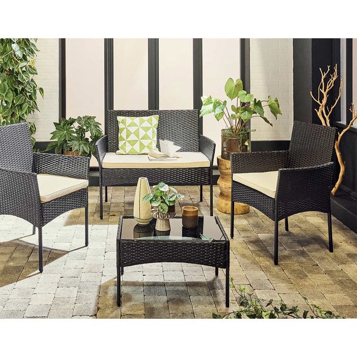Marbella Salon Bas De Jardin 4 Places En R sine Tress e Noir Avec marbella-salon-bas-de-jardin-4-places-en-r-sine-tress-e-noir-avec