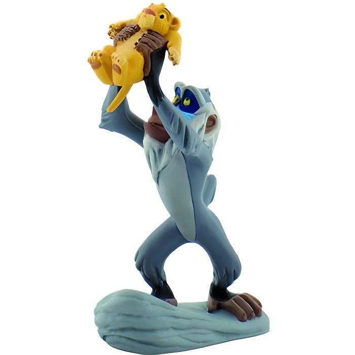 Figurine Rafiki avec Simba - BULLYLAND - Le Roi Lion - 10 cm -  Thermoplastique