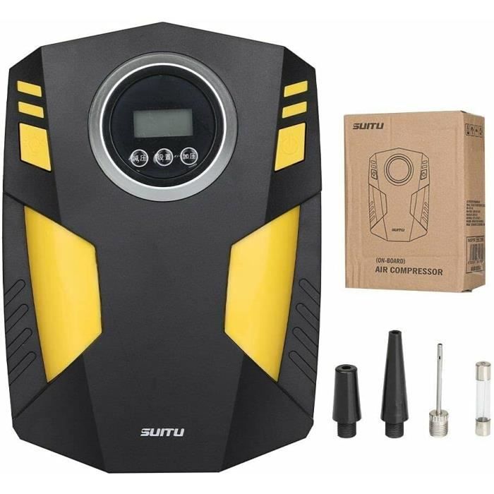 Mini Compresseur D'air Portable électrique 12 V Pour Voiture 300 PSI Avec Détecteur De Pression, Facile à Utiliser Pour Voitures, Motos, Et Plus Encore