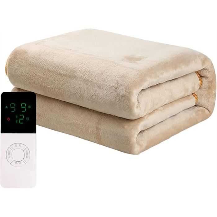 ALLJOY Couverture Chauffante 200 X 180 Cm Extra Grande Couverture