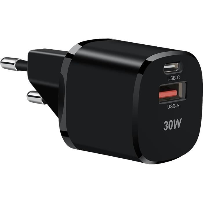 Chargeur GaN 67W 3 Ports USB-C/USB-A - Rapide PD 3.0 PPS, Pour MacBook, IPhone, Samsung, Câble Inclus - 7