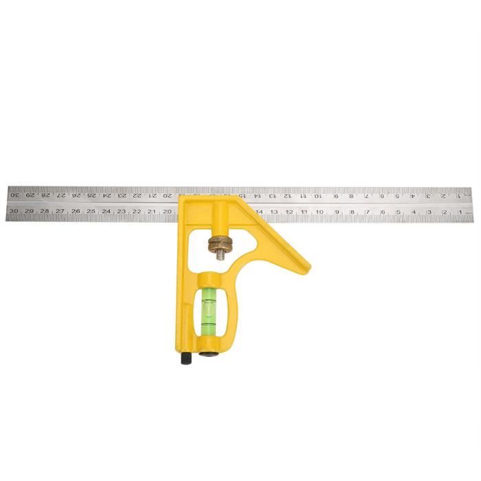 Équerre combinée de niveau en métal carré - CIKONIELF - mesure d'angle ...