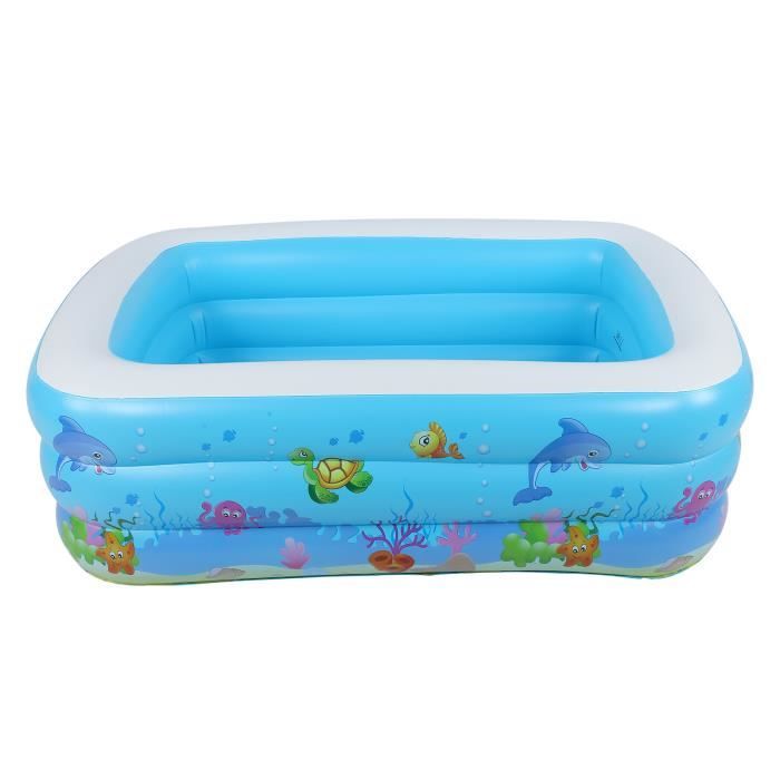 GAESHOW Piscine Gonflable Bébé Ronde 60 × 25 Cm – Pataugeoire Portable PVC Épaissi, Pour Enfants Tout-Petits, Intérieur & Extérieur