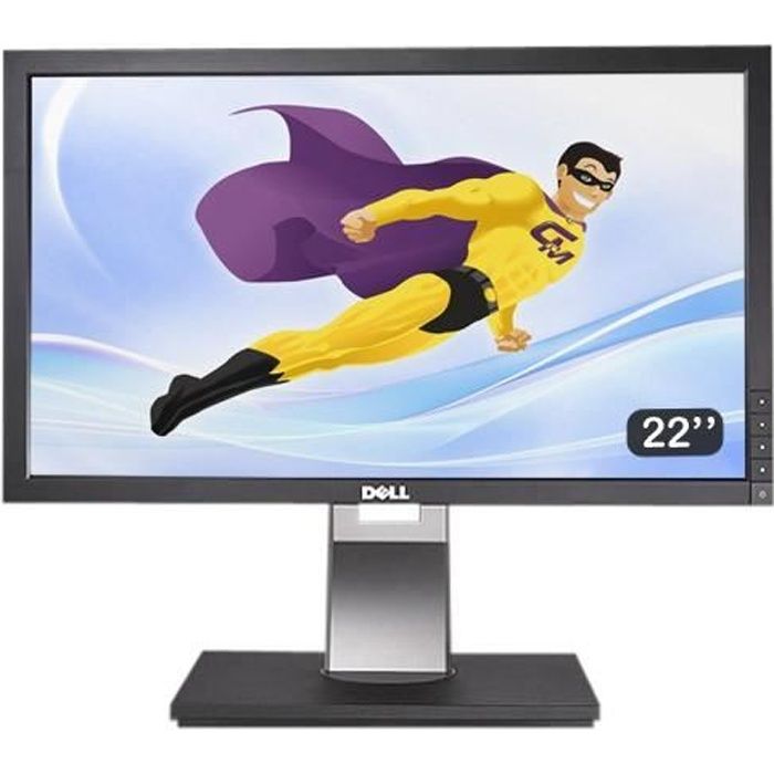 Ecran Plat PC 22 DELL P2210F Pro 56cm Réglable DVI-D VGA Display Port USB VESA