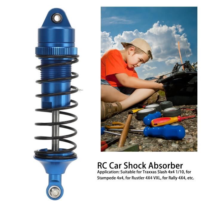 Drfeify Kit 4 Ammortizzatori In Alluminio Per Auto RC 1/18 – Ricambio E Upgrade Per A949 A969 A979 K929 (Blu) - 2