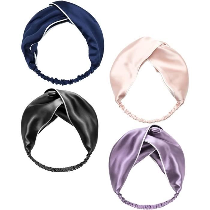 Lot De 3 Bandeaux De Lavage Escargot - Doux, élastique, Pour Démaquillage, Yoga, Spa - En Polaire Corail (gris, Rose, écru)